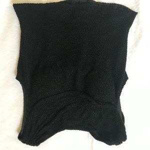 Beautiful & elegant black low back, all beaded top